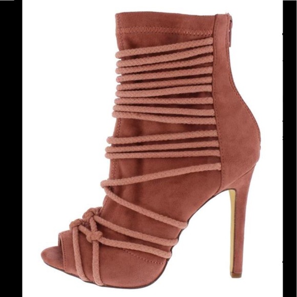 LAST PAIR 📌 Open Toe Rope Stilleto Heel Sandals - Picture 1 of 7